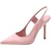 Pink Pointed Toe Women's High Heels Sandals With Mueller Temperament Single Shoes, New High Heel, Elegant Toe Fashion Exquisite Versatile_vogvips.com