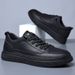 Euro Step 2025 Spring New Casual Genuine Leather Lace-up Trendy Fashion Men's Single Shoes Sneakers_vogvips.com