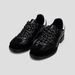 ShoeVault Commuting Versatile German Training For Men And Women, Trendy Casual Round-Toe Leather Shoes, Black Sneakers, British_vogvips.com