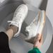 De Xun Board Women's Spring New Striped Flat Bottom Low Top Casual Versatile White Shoes Trendy In_vogvips.com