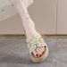 Spring And Summer New Thick-soled Versatile Fashion Sandals Wear Fashionable And Comfortable Slippers Seaside Elegant Photo Shoes_vogvips.com