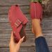 Women's Shoes Large Size Thick Soled Muller Rivet Toe Thick Soled Slippers Summer Buckle Women's Shoes_vogvips.com
