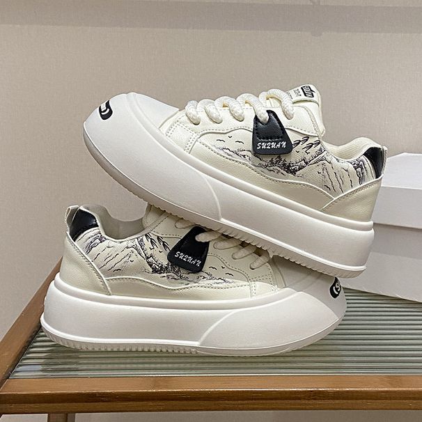 Little White Shoes Female And Female Students Leisure Sports Versatile Board Shoes Street Shooting_vogvips.com