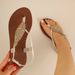 New Arrival Summer Women's Rhinestone Feather Thong Sandals, Flat Flip Flops, Non-slip Soft Sole Roman Shoes, Bohemian_vogvips.com