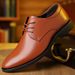 Spring And Autumn Large Size Leather Shoes For Men, Youth Formal Business Casual Height Increasing Wedding Work Shoes,_vogvips.com