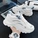 Men's Spring Breathable Odor-Resistant Mesh Sneakers Versatile Casual Board Student Sports Soft Sole White Trendy Shoes_vogvips.com