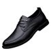 Round Head Lace-up Hand-stitched Men's Shoes Men's Dress Work Rubber Non-slip Sole_vogvips.com