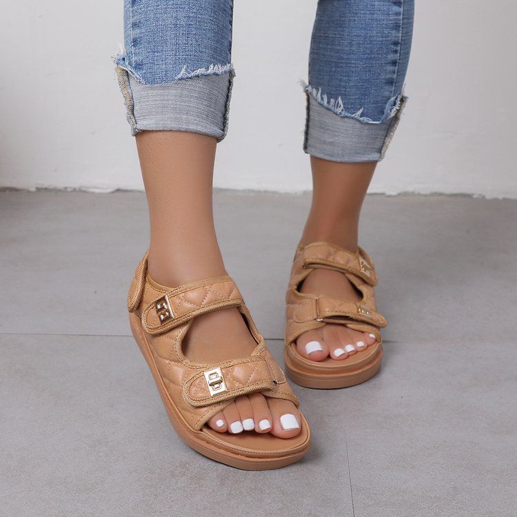 SHLIANG Women's Summer Sandals Beach Slippers Brand Design Leather Beach Slippers Female Home Outdoor Anti Slip Flip Flops Casual Shoes Y0300_vogvips.com