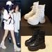 2025 New Autumn Winter Genuine Leather Short For Women, British Thick Sole Boots, Thin Black Street Style Ankle Boots_vogvips.com