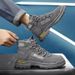 Men's Martin Boots, Autumn High-Top British Style Retro Work Boots, Men's Outdoor Waterproof Mountaineering Desert Comba_vogvips.com