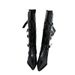 Women Boxing Boots 2025 Autumn New Belt Buckle White Boxing For Women Patent Leather Slimming High Tube Riding Western Long Boots_vogvips.com