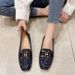 Spring Leather Loafers, Women's Small Fragrant Style Flat Bottomed Round Toe Single Shoes, Soft Soled Grandma Bean Shoes_vogvips.com