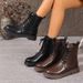 Women's Winter Platform Martin Boots Round Toe Retro Slim Ankle Boot Plus Size New Style_vogvips.com
