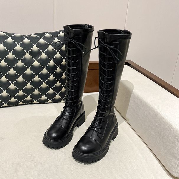 2024 New Style Height-Increasing Long For Short People Thick-Soled Over-the-Knee High Knight Martin Boots_vogvips.com