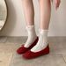 Hidden Heel Version ~ French Style Bowknot Shallow Mouth Single For Women Spring And Autumn Gentle Pink Soft Sole Ballet_vogvips.com