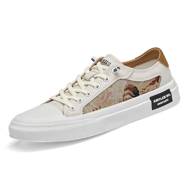 Men's Board Shoes Breathable Thin Men's Casual Shoes Creative Leather Men's Shoes Leather Shoes Men_vogvips.com