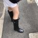 Women's Shoes Boots Small Gold Buckle Long Boots Women's Korean Version Of High Top Knight Boots Not Above The Knee Straight Niche Fashion Boots_vogvips.com