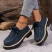 Women's Lace Up Loafers British Style Low Top Shoes Spring New Style_vogvips.com