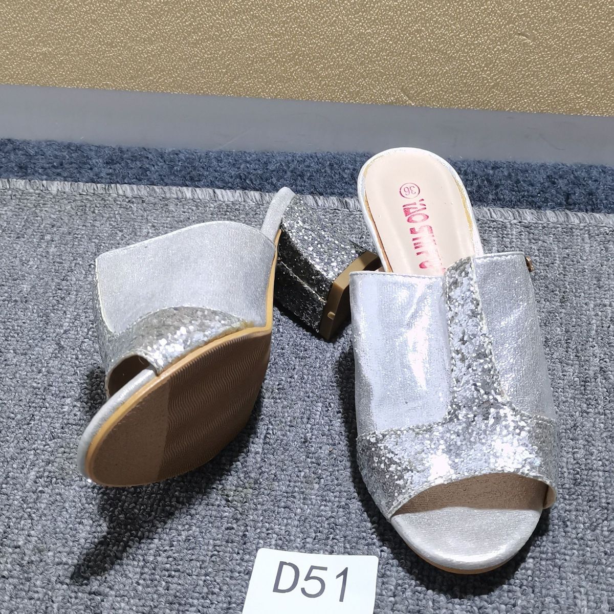 Special Clearance Sale: Size 36 Women's Heels, Rhinestone Sandals, Single Shoes, Thin Heel, High-Quality Thick Sole,_vogvips.com