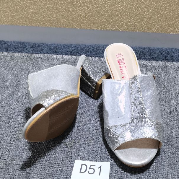 Special Clearance Sale: Size 36 Women's Heels, Rhinestone Sandals, Single Shoes, Thin Heel, High-Quality Thick Sole,_vogvips.com