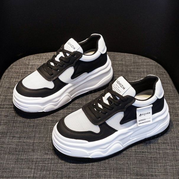 Summer Tranparent Mall Height Increaing Women' 2025 New Hundred Matching Kirt Breathable Meh Thick Ole White_vogvips.com