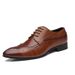 Euro Step New Summer Business Casual Formal Leather Men Brogue Carved Korean Style British Large Size Men's Shoes_vogvips.com