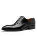 Large Size Leather Three Joint Lace Up Gentlemen's Wedding Toe Layer Cowhide Elegant Men's Shoes_vogvips.com