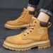 Martin Boots Men's High-top Shoes Sports Men's Casual Leather Short Boots With Leece To Keep Warm_vogvips.com