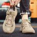 Men's Breathable Mesh Sandals Summer 2026 Trendy Closed Toe British Style Casual Shoes for Beach_vogvips.com