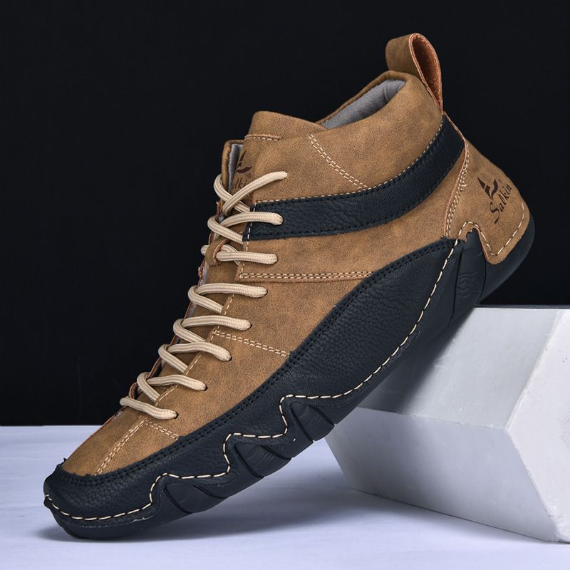 Medium Leather Boots Men's Large Size Warm Men's Boots Casual Martin Boots_vogvips.com