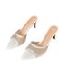 Pointed-toe Rhinestone Sandals Summer European And American Style, Stiletto Open-toe High-heeled Slippers Women,_vogvips.com