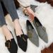Doudou Spring And 2025 New Four Seasons Boat For Women Pointed Toe Internet Celebrity Single Flat Large Size Autumn_vogvips.com
