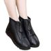 New Winter Casual Fleece-Lined Thickened Snow Boots For Moms, Large Size Low-Cut Zipper Cotton Women's Shoes_vogvips.com