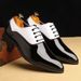 Big size new English gentleman groom Derby wedding shoes Business formal pointed leather shoes casual shoes men's shoes_vogvips.com