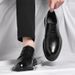 Men's Leather Summer Hollow Business Formal Low-top Casual Height-increasing Sandals Wedding Groom Shoes_vogvips.com