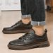 Regal Footwear 2025 New Large Size 46 Leather Summer British Business Casual Men's Work Shoes Low-top Martin Boots_vogvips.com