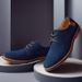 Suitable For All Seasons Autumn New Casual Suede Leather Lace-up Trendy Large Size Men's Single Shoes_vogvips.com