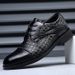 Man Stylish Derby Shoes Woven Leather Dress Mens Brogue Men Lace-Up Business Casual Office Party Wedding Shoe_vogvips.com
