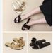 Flat Lotus Leaf Slippers For Women, Summer Outdoor High-End French Gold Beach One-Strap Sandals, Fairy Style New Model_vogvips.com