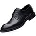 New Four Seasons Business Dress Lace Up Casual Versatile Wear Resistant Leather Wedding Men's Shoes_vogvips.com