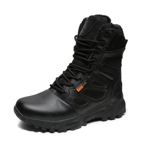Men's Winter Warm And Plush High Top Hiking Shoes Wholesale Jungle Combat Boots_vogvips.com