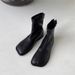 Women's Short For Autumn And Winter 2025 New Style Square Toe Mango Soft Leather Stretch Slim Retro Martin Boots_vogvips.com