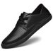Hollow Breathable Men's Shoes British Style Casual Shoes Single Shoes Men's Shallow Mouth Lace-up Large Size Board Shoes Round Head_vogvips.com