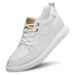 Men's Shoes Mid-top Sports And Leisure Board Shoes, Youth Black Leather Shoes Increase Height_vogvips.com