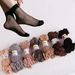 Hot Sale! High Quality Women Velvet Pack Female Summer Thin Silk Transparent Sexy Ankle Nylon Socks Set_vogvips.com