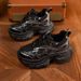 Thick-soled Height-increasing Dad For Women, 2026 Summer New Model, Super Popular Mesh Breathable Soft-soled Sneakers,_vogvips.com
