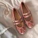Cashmere Version ~ Suede Bow Ballet Shoes Women's Flat Soled One Strap Retro Shallow Mouth Single Shoes_vogvips.com