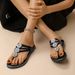Woman's Sandal Fashionable Flip Flops Rhinestones High-end Clip On Large Size Flat Slippers Summer Sandals_vogvips.com