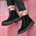 High Top Martin Boots Men's Shoes Medium Boots Tooling Men's Short Boots Snow Men's Shoes_vogvips.com