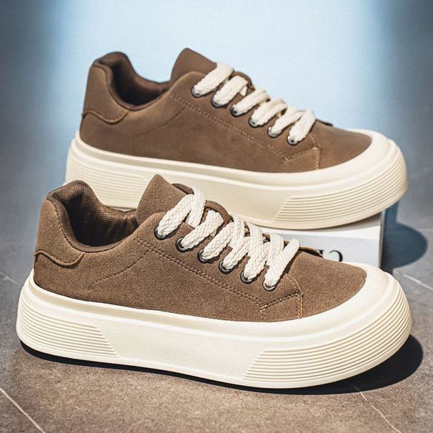 Men's Spring 2026 New Model Thick-soled Height-increasing Versatile Trendy Sneakers Non-slip Wear-resistant Casual_vogvips.com
